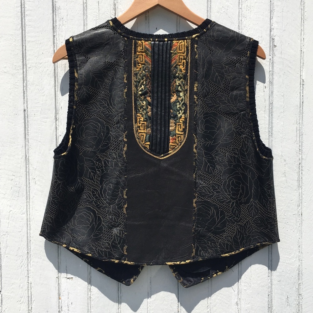JANET KANEKO LEATHER VEST - Picture 2 of 7